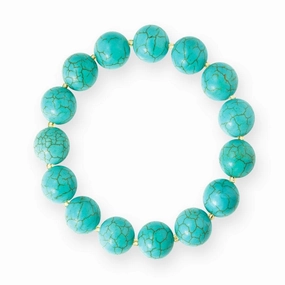 Turquoise and Tiger's Eye Bracelet hand-chain-bracelet  