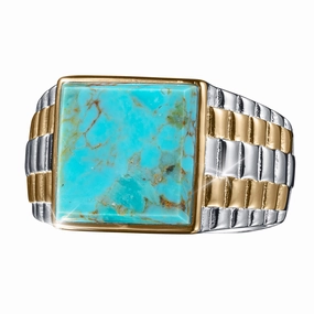 Turquoise Reflections Men's Ring 