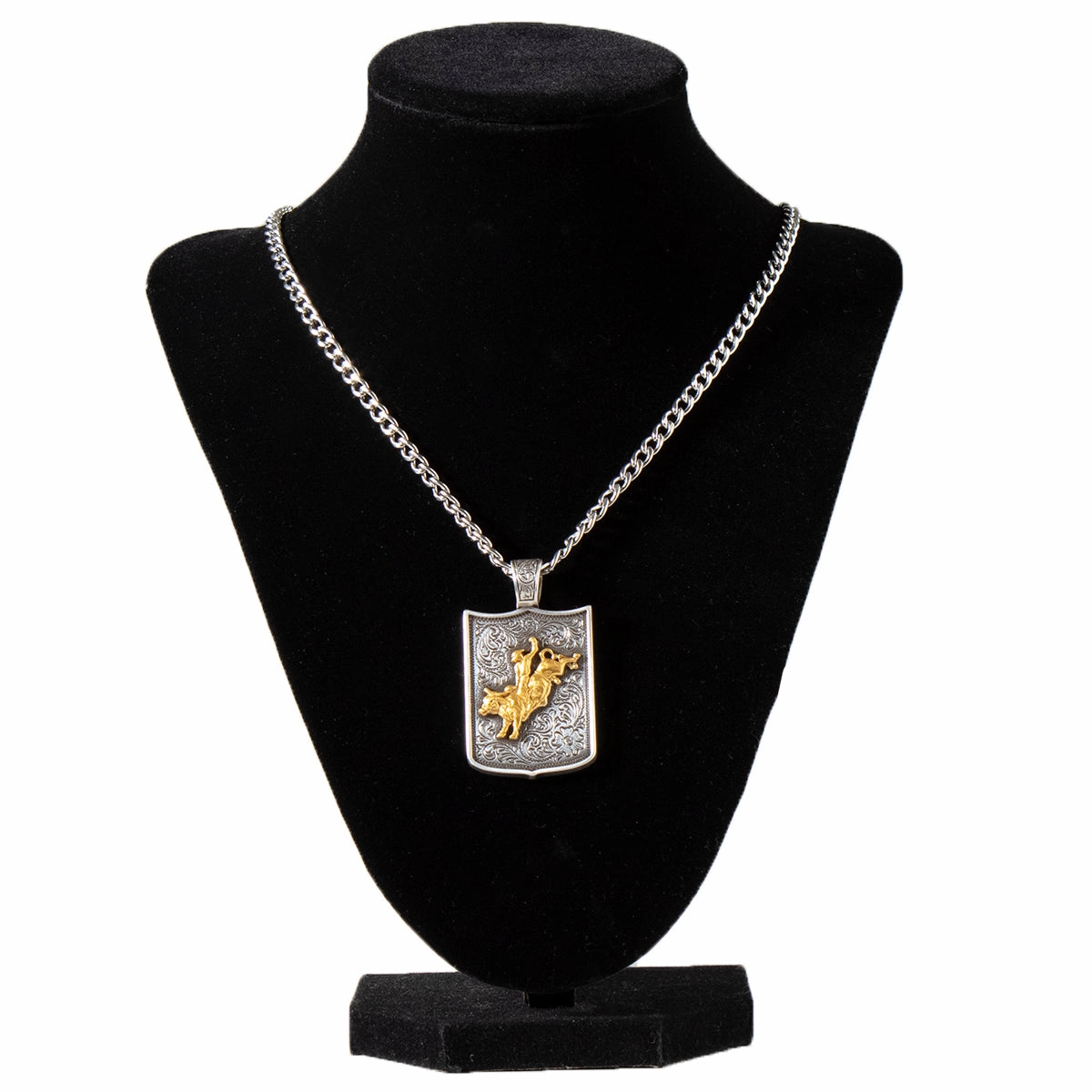 Twister Bull Rider Necklace texture-rose-gold  