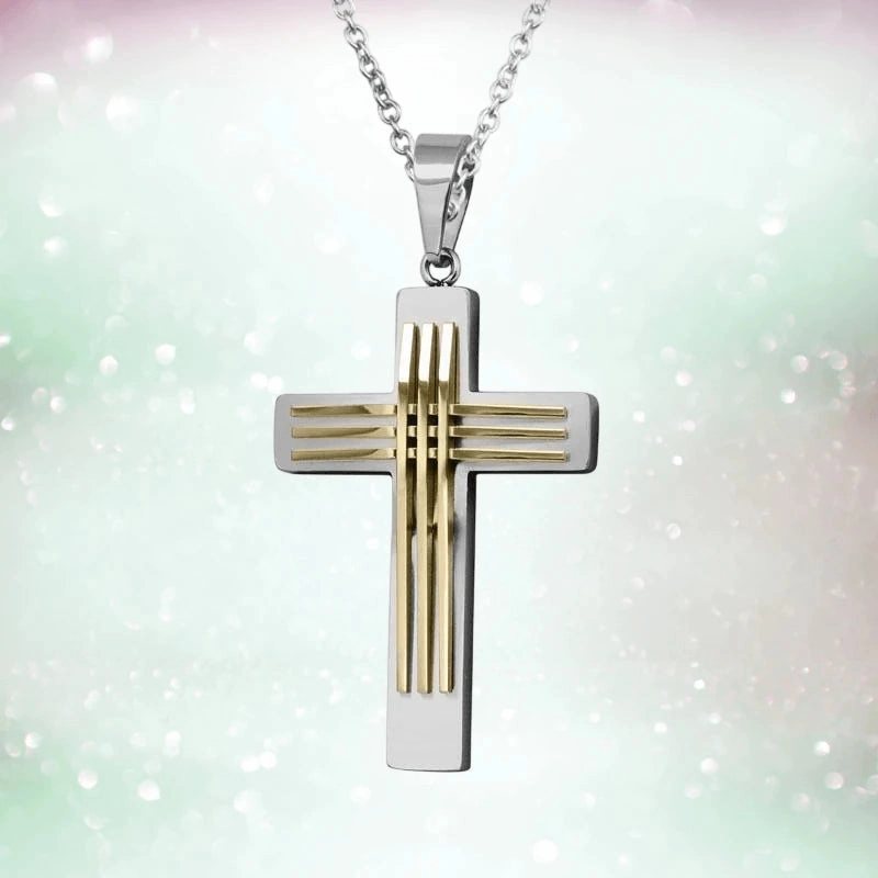 Two Tone Linear Cross