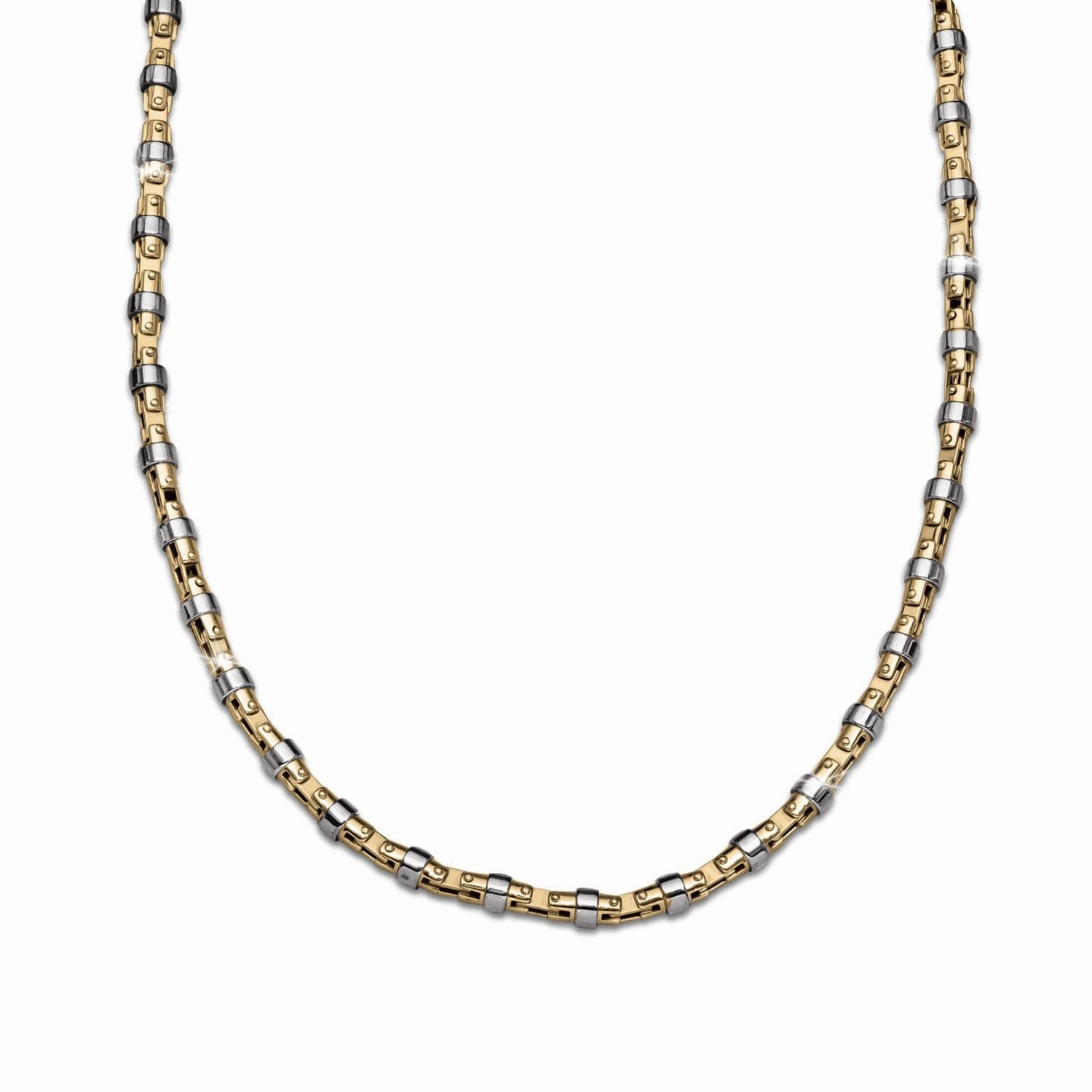 Two-Tone Rivets Necklace 