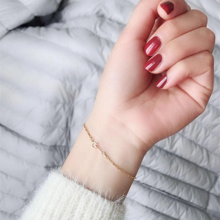 Ultrafine Bracelet Female Gold Fine Fadeless Simplicity