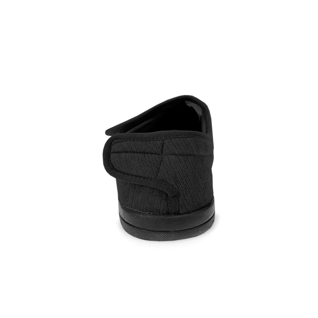 United Supply Co - Herren Hausschuhe mit Klettverschluss (SMF4931BUS BLK)