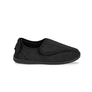 United Supply Co - Herren Hausschuhe mit Klettverschluss (SMF4931BUS BLK)