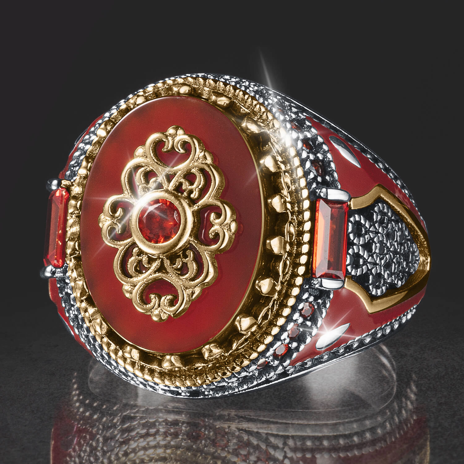 Valor Agate Men's Ring