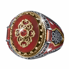 Valor Agate Men's Ring 