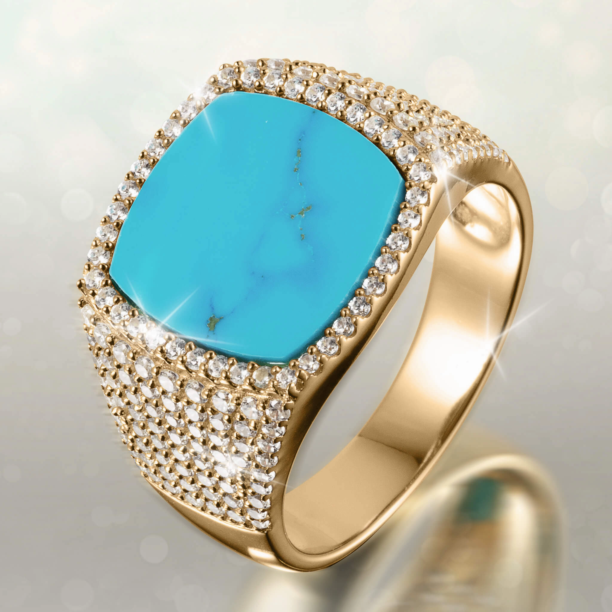 Valor Turquoise Mens Ring