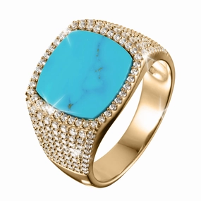 Valor Turquoise Mens Ring 