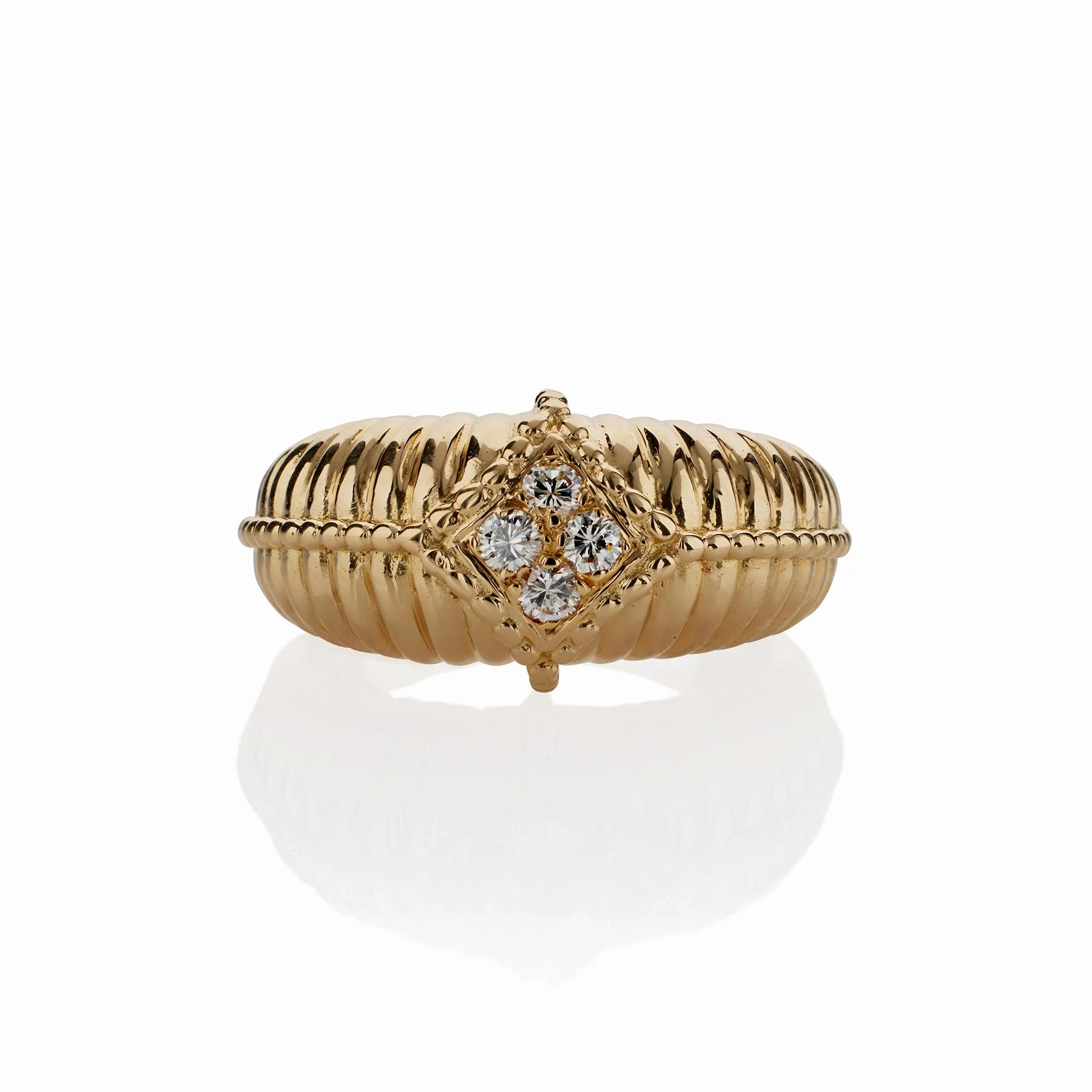 Van Cleef &amp; Arpels 18K Gold and Diamond Ring