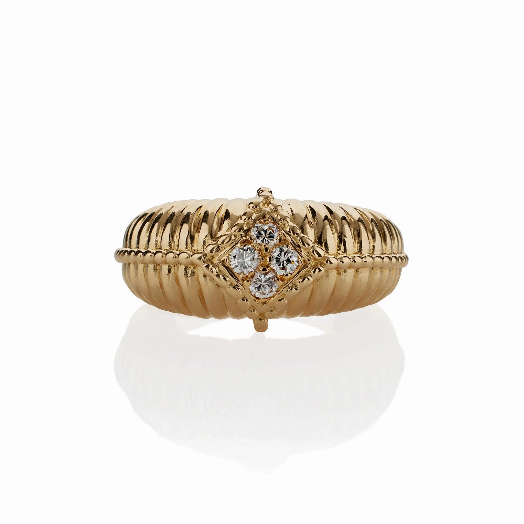 Van Cleef &amp; Arpels 18K Gold and Diamond Ring