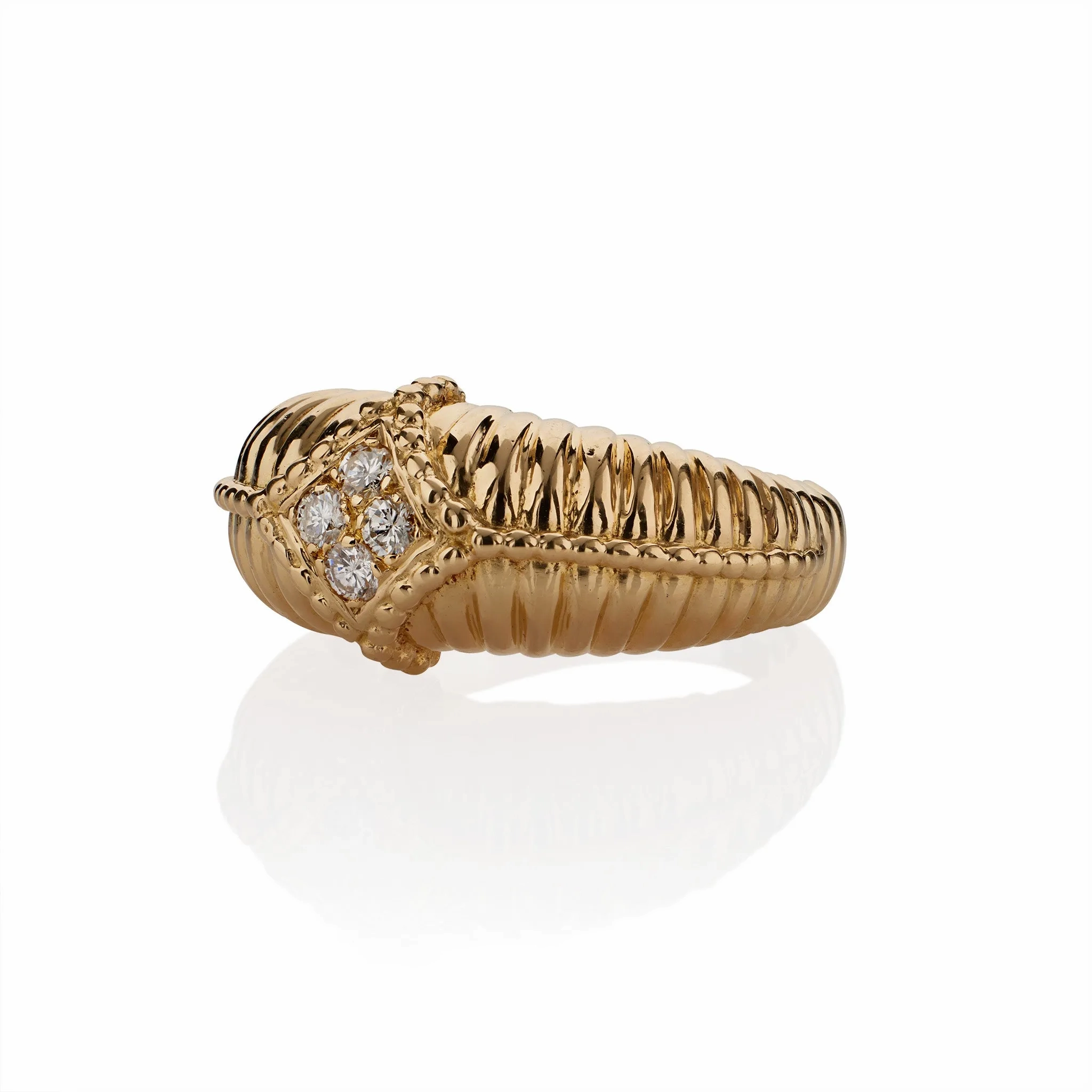 Van Cleef &amp; Arpels 18K Gold and Diamond Ring