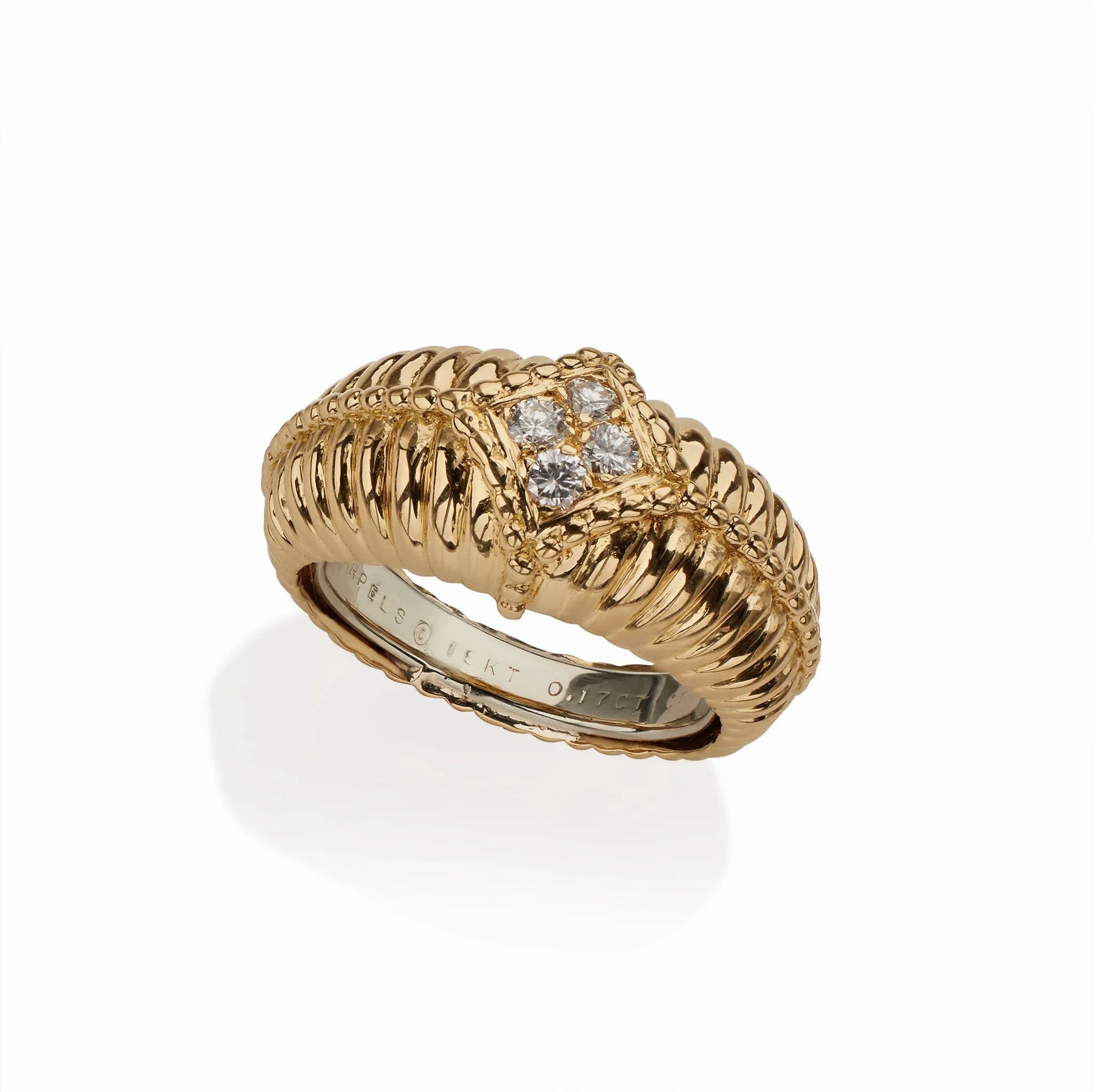 Van Cleef &amp; Arpels 18K Gold and Diamond Ring