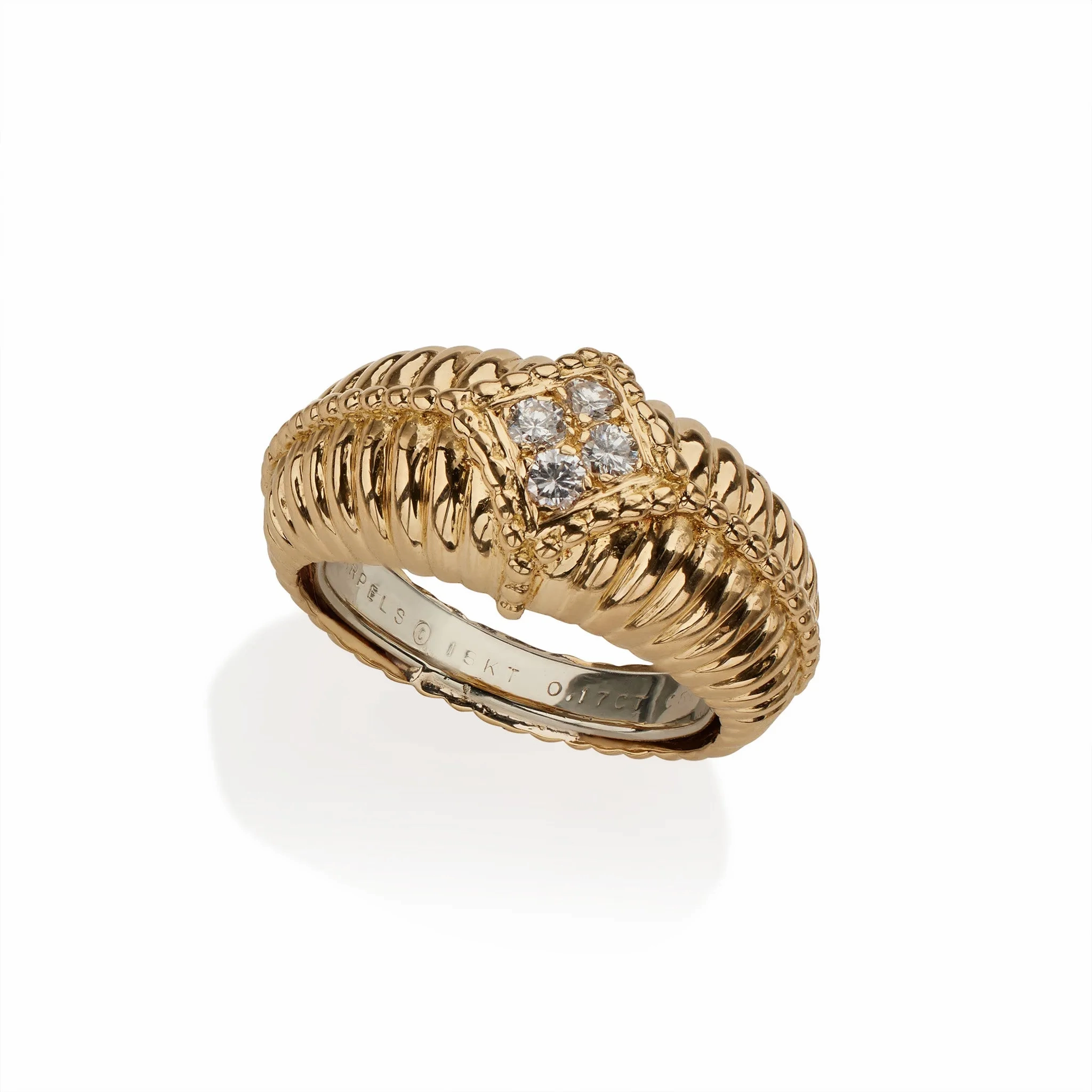 Van Cleef &amp; Arpels 18K Gold and Diamond Ring