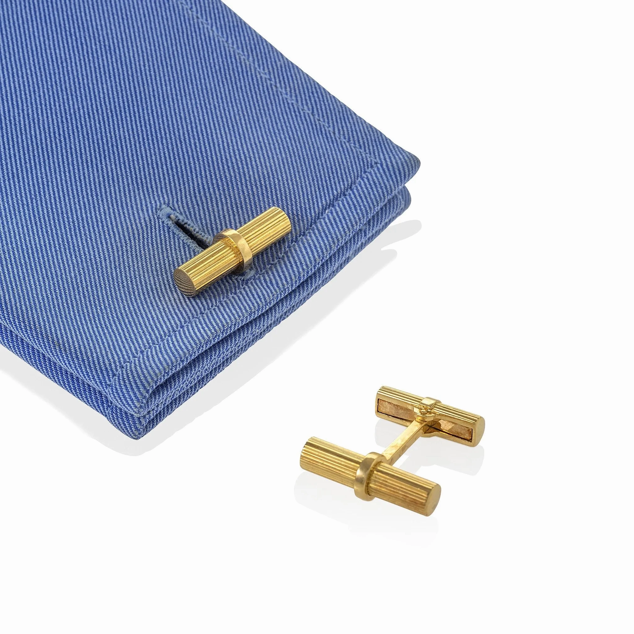 Van Cleef &amp; Arpels Gold Cylinder Cuff Links
