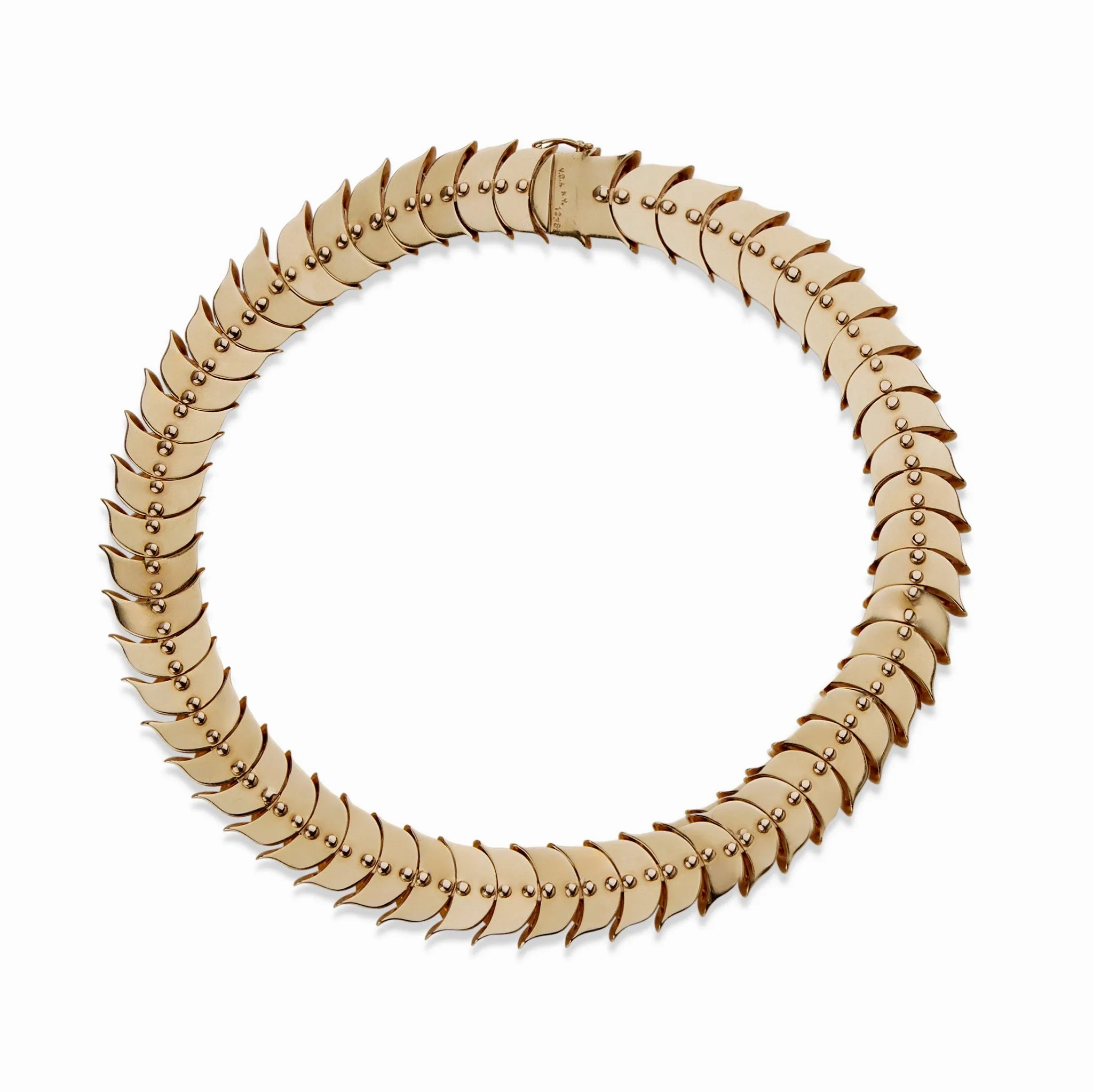 Van Cleef &amp; Arpels Mid-Century 14K Gold Necklace