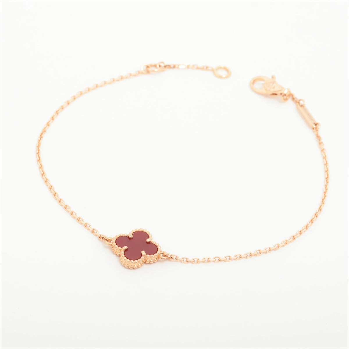 Van Cleef & Arpels Sweet Alhambra Carnelian Bracelet 2023