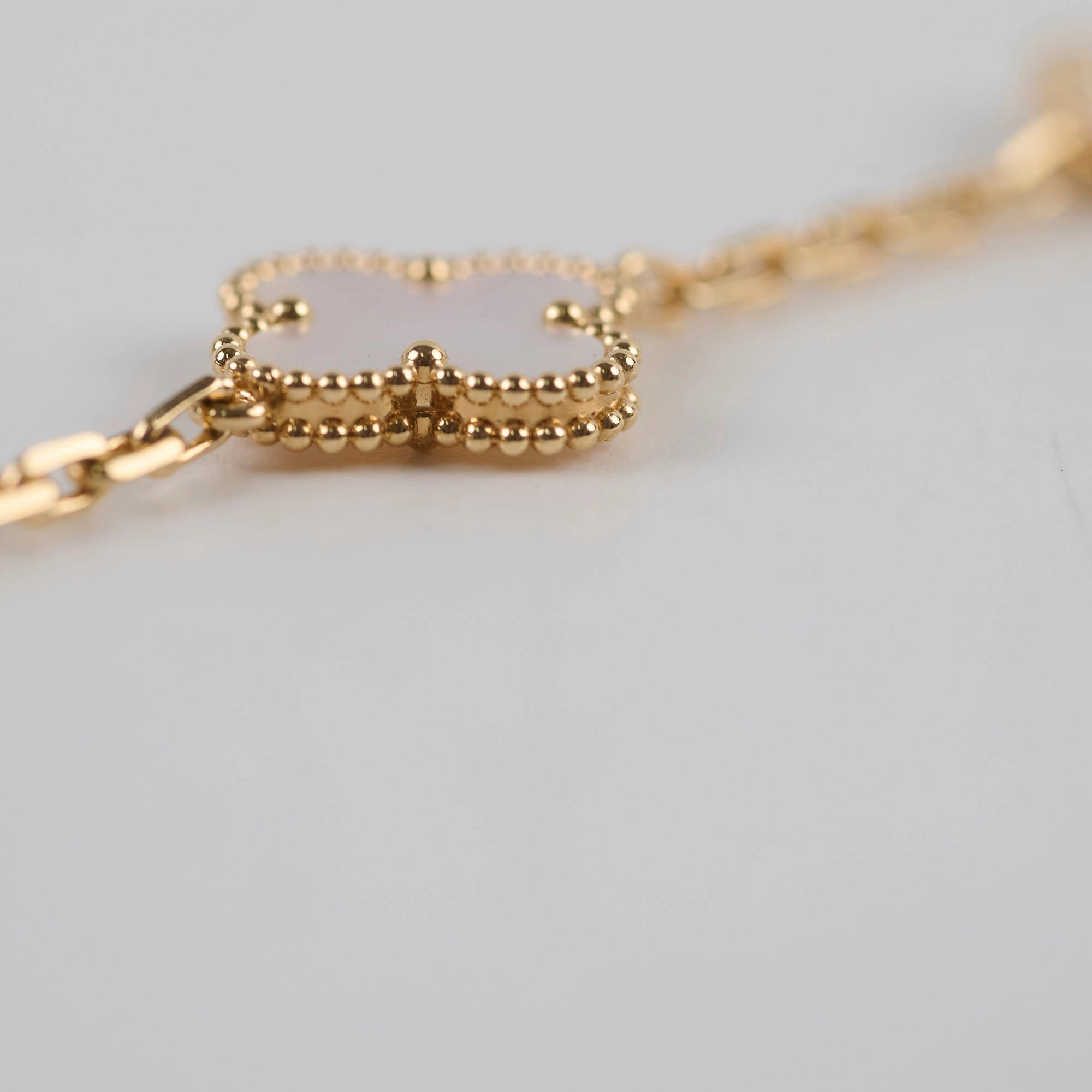 Van Cleef & Arpels Vintage Alhambra 5 Motifs Bracelet White MOP 2025 June