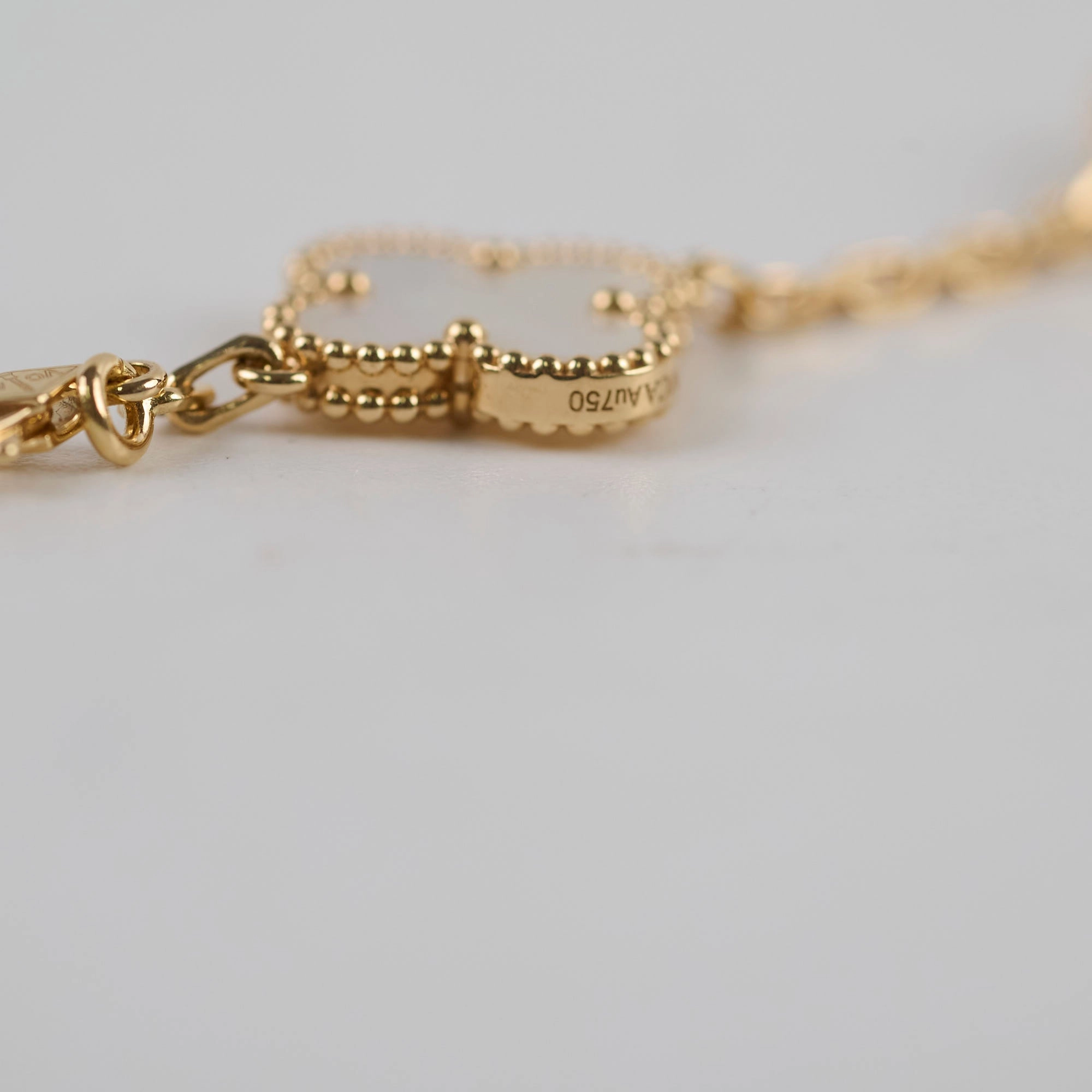 Van Cleef & Arpels Vintage Alhambra 5 Motifs Bracelet White MOP 2025 June