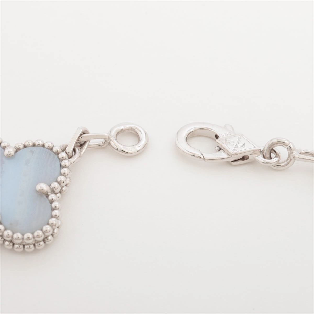 Van Cleef & Arpels Vintage Alhambra 5 Motifs Chalcedony Bracelet