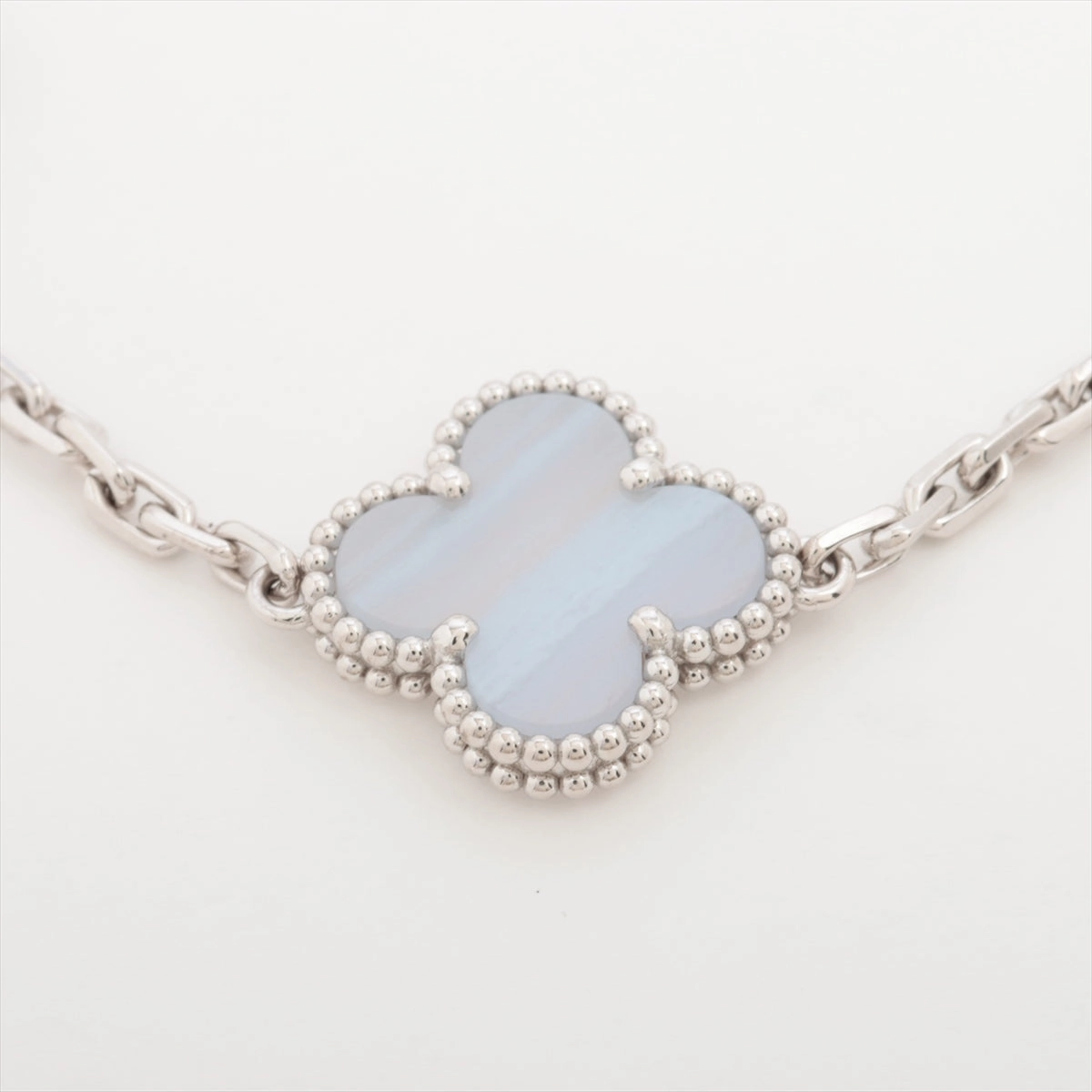 Van Cleef & Arpels Vintage Alhambra 5 Motifs Chalcedony Bracelet