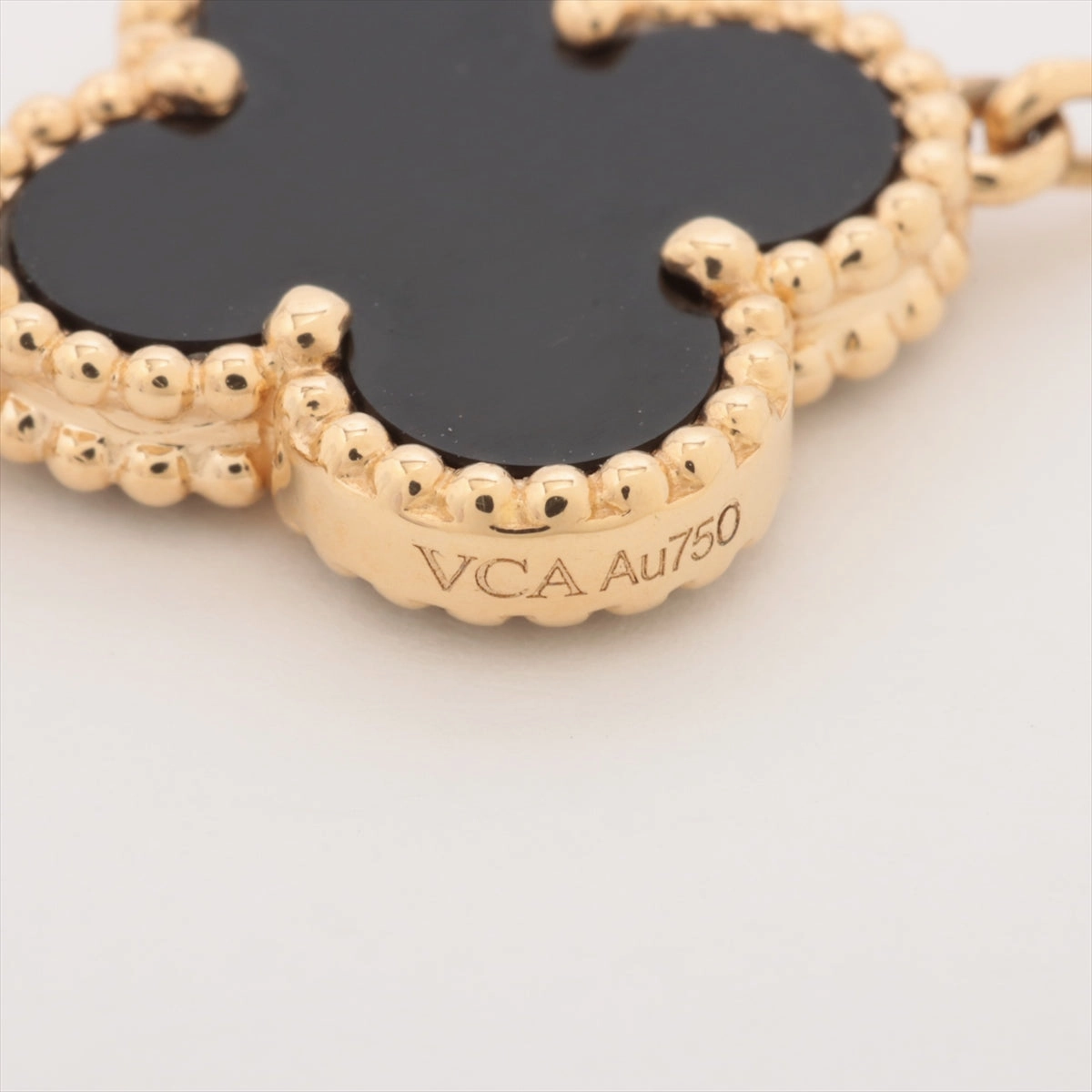 Van Cleef & Arpels Vintage Alhambra 5 Motifs Onyx Bracelet