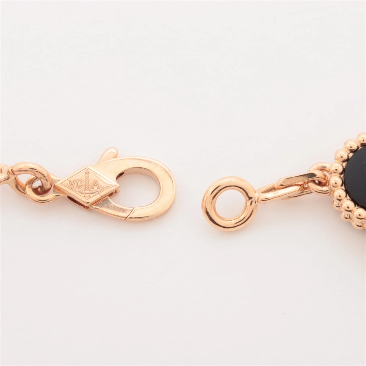 Van Cleef & Arpels Vintage Alhambra 5 Motifs Onyx Bracelet