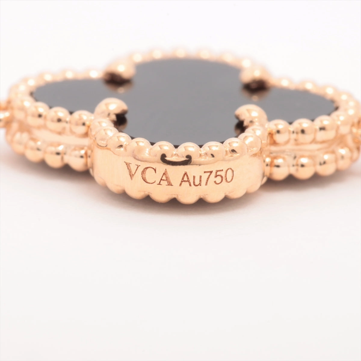 Van Cleef & Arpels Vintage Alhambra 5 Motifs Onyx Bracelet