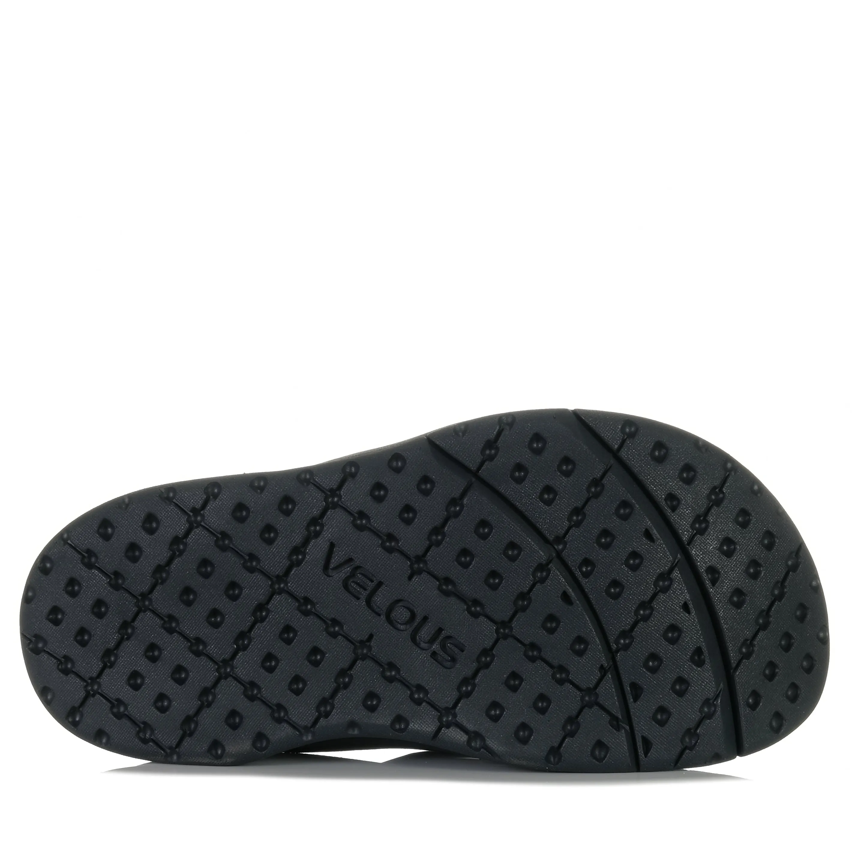 Velous Flip-Flop in Meeresblick-Optik Schwarz/Hellblau