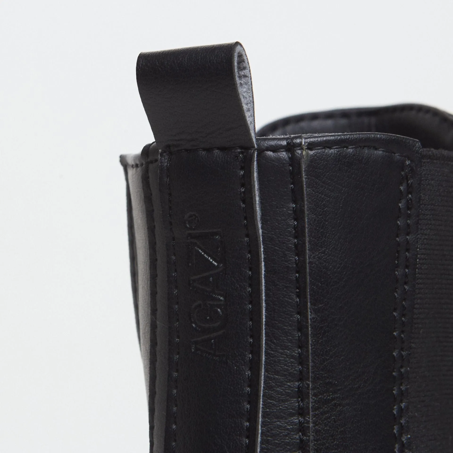 Vicky Vegan Leder Stiefel mit Absatz | Schwarz