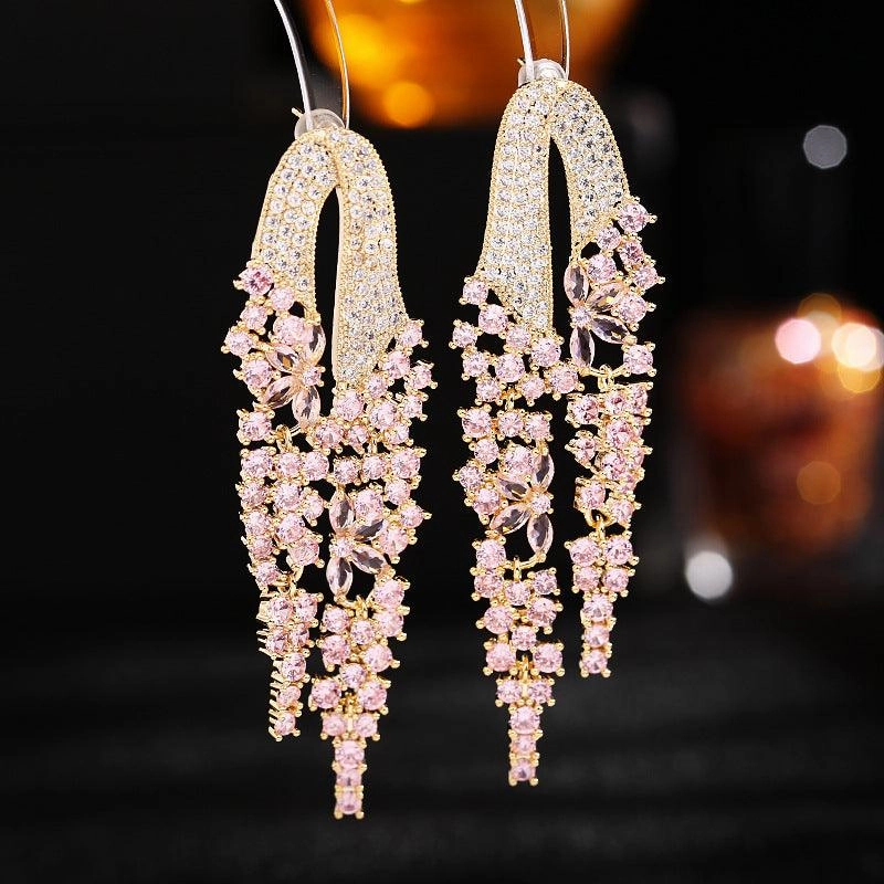 Vintage Court Clothes Exaggerated Earrings