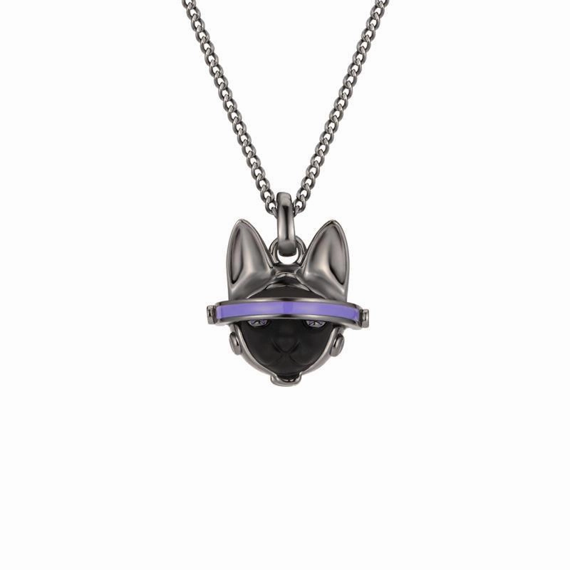Virtual Pet Series Cute Trendy Cat Necklace