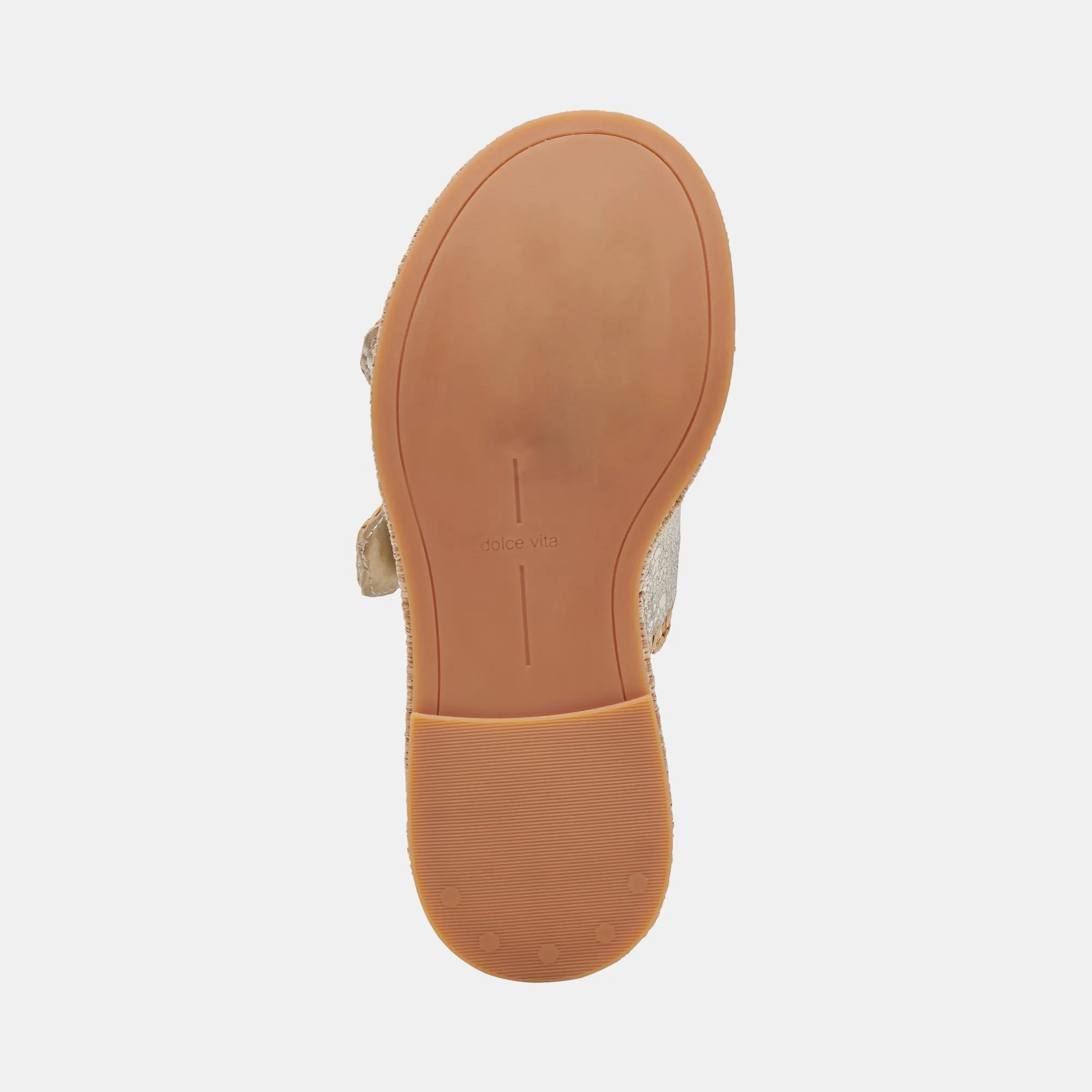 WANIKA SANDALETTEN PLATIN CRACKLED LEDER