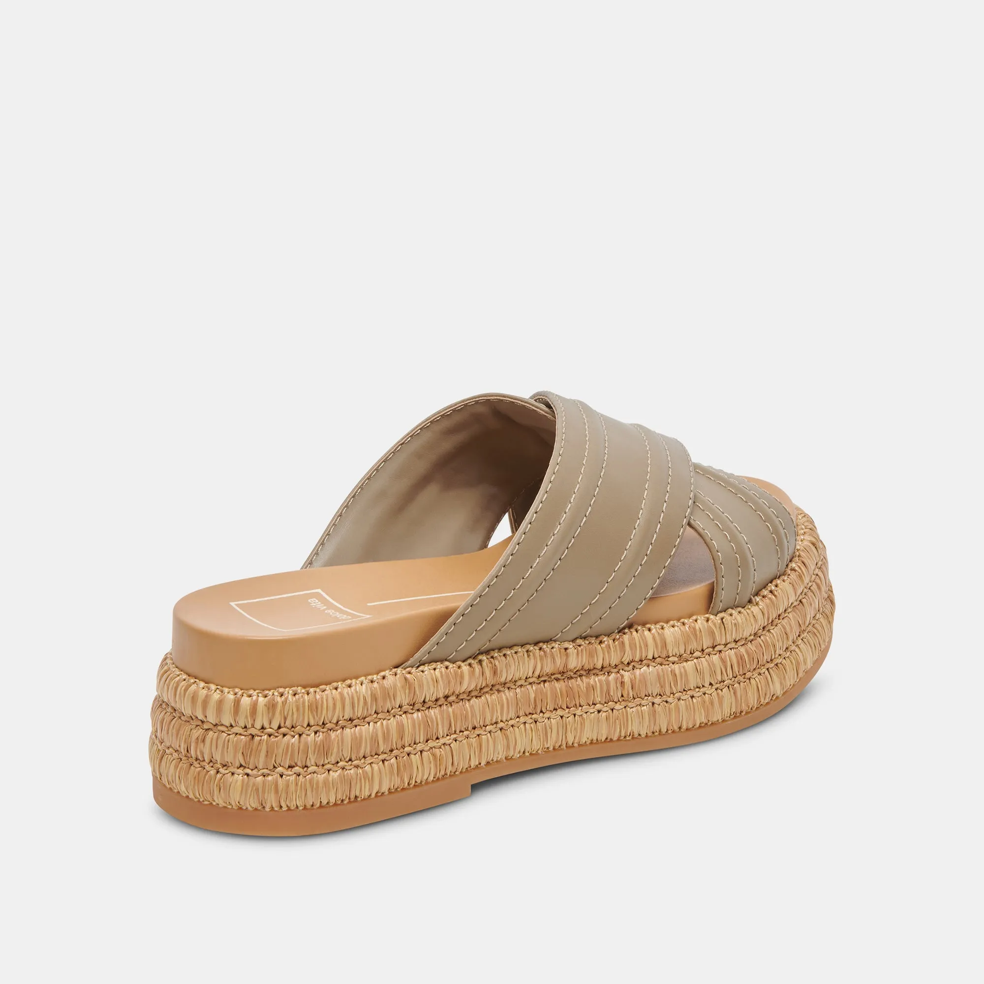 WESLEE SANDALEN OLIV LEDER