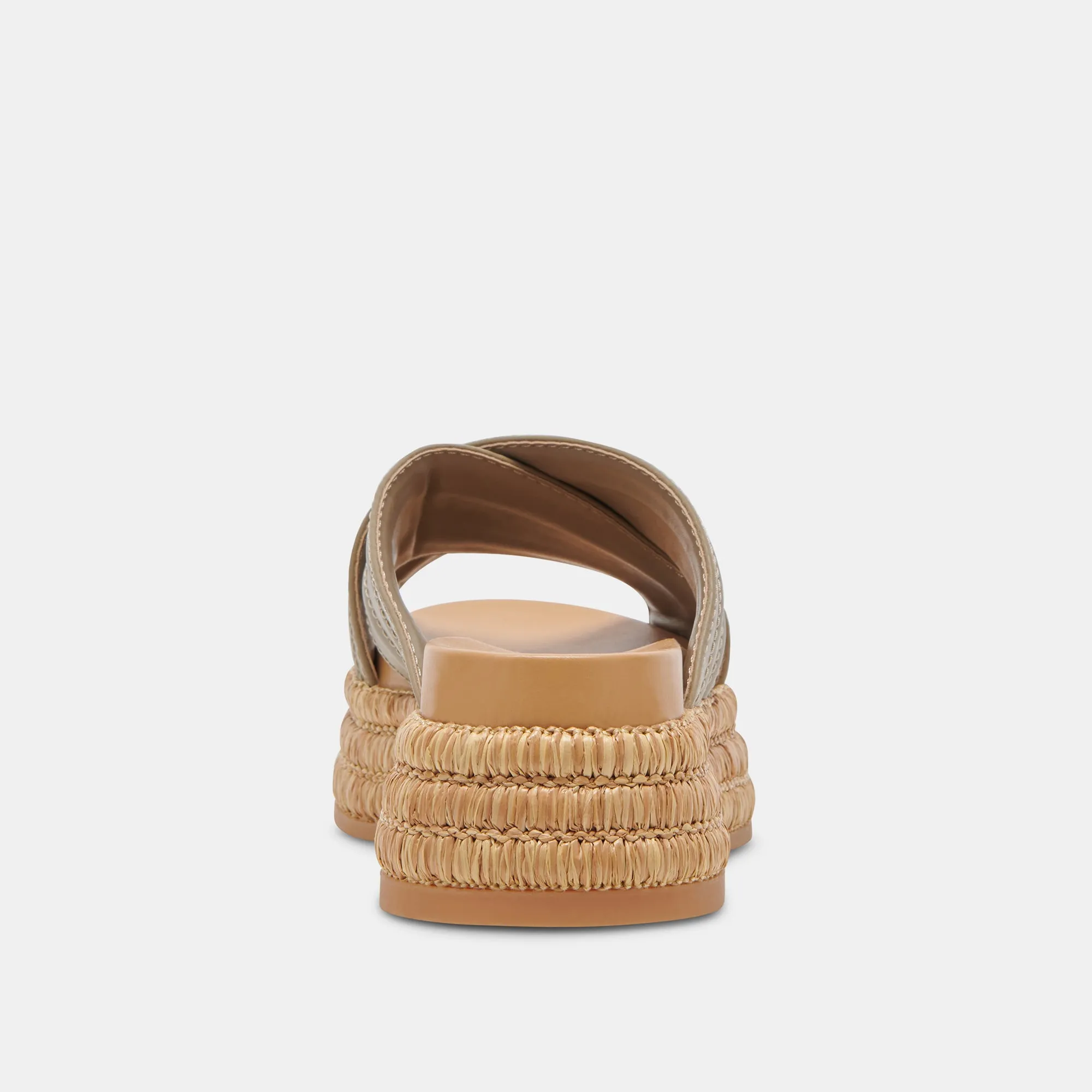 WESLEE SANDALEN OLIV LEDER