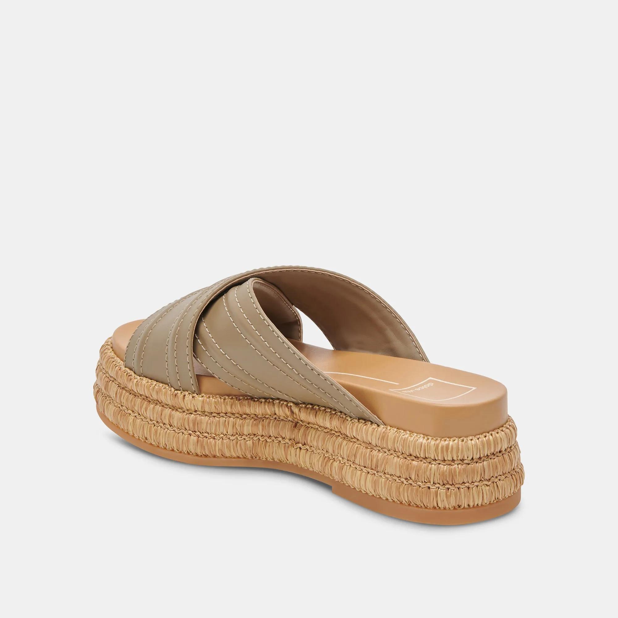 WESLEE SANDALEN OLIV LEDER