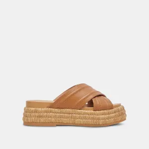 WESLEE SANDALEN BRAUNES LEDER