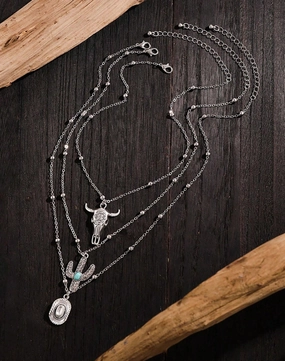 Western Charm Necklace texture-rose-gold  