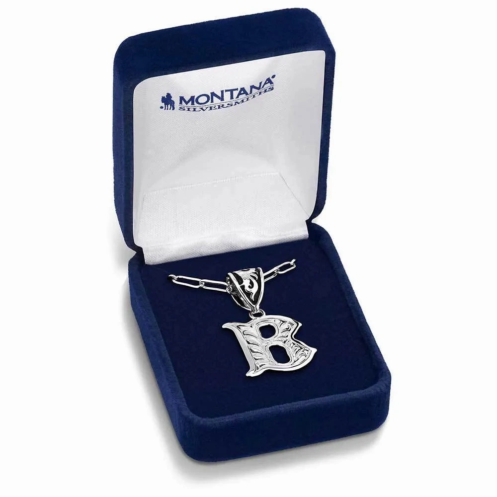 Western Initial B Necklace