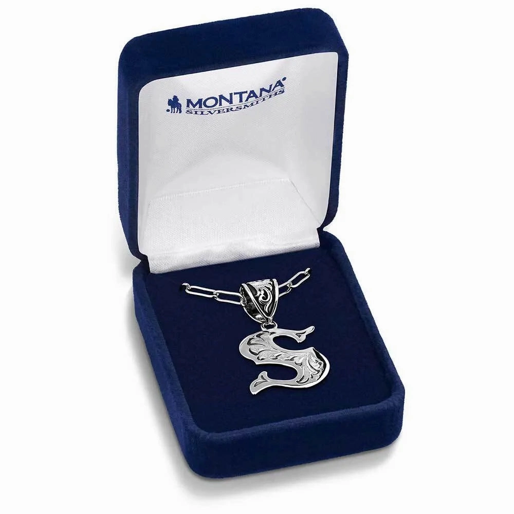 Western Initial S Necklace