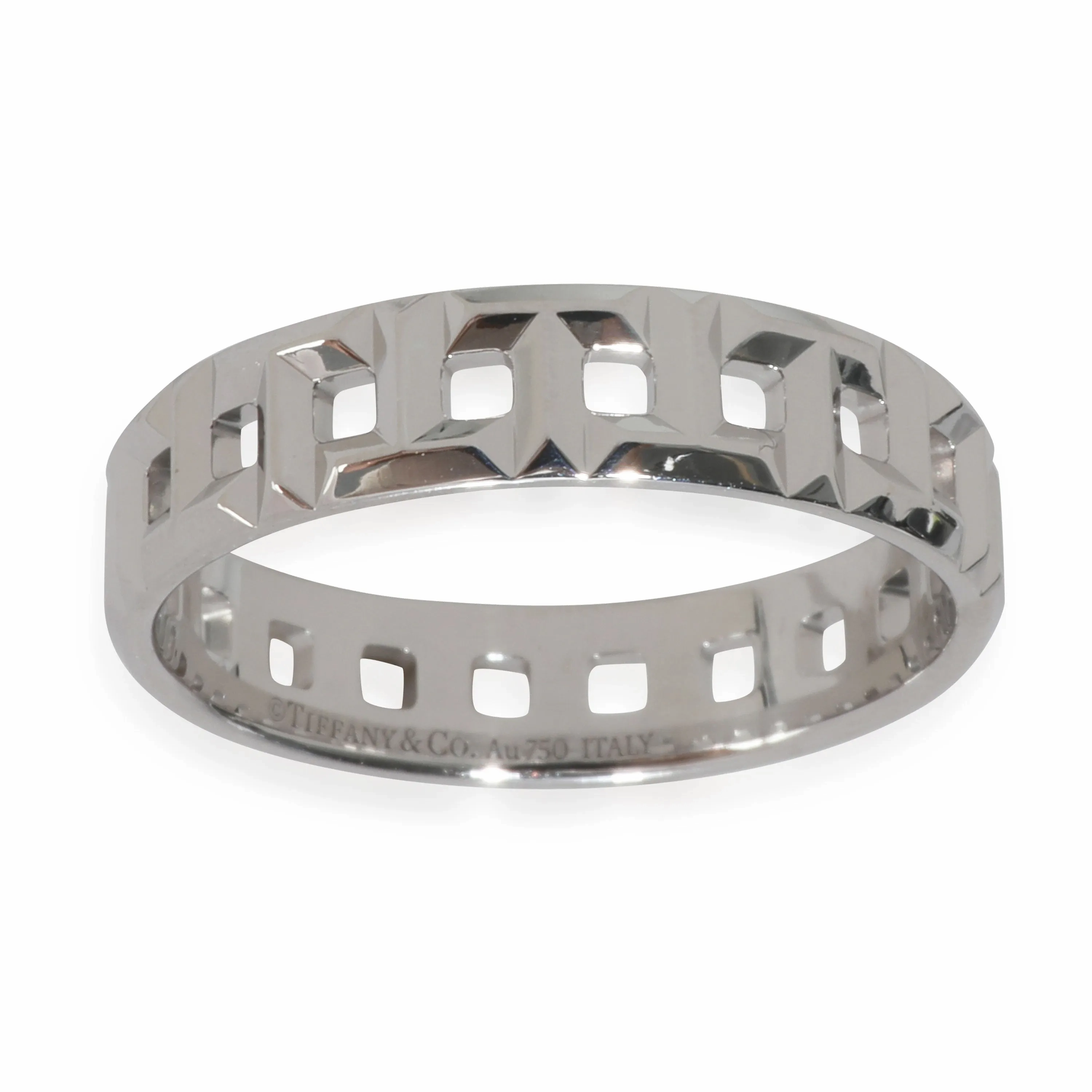 White Gold  Tiffany T True Wide Ring