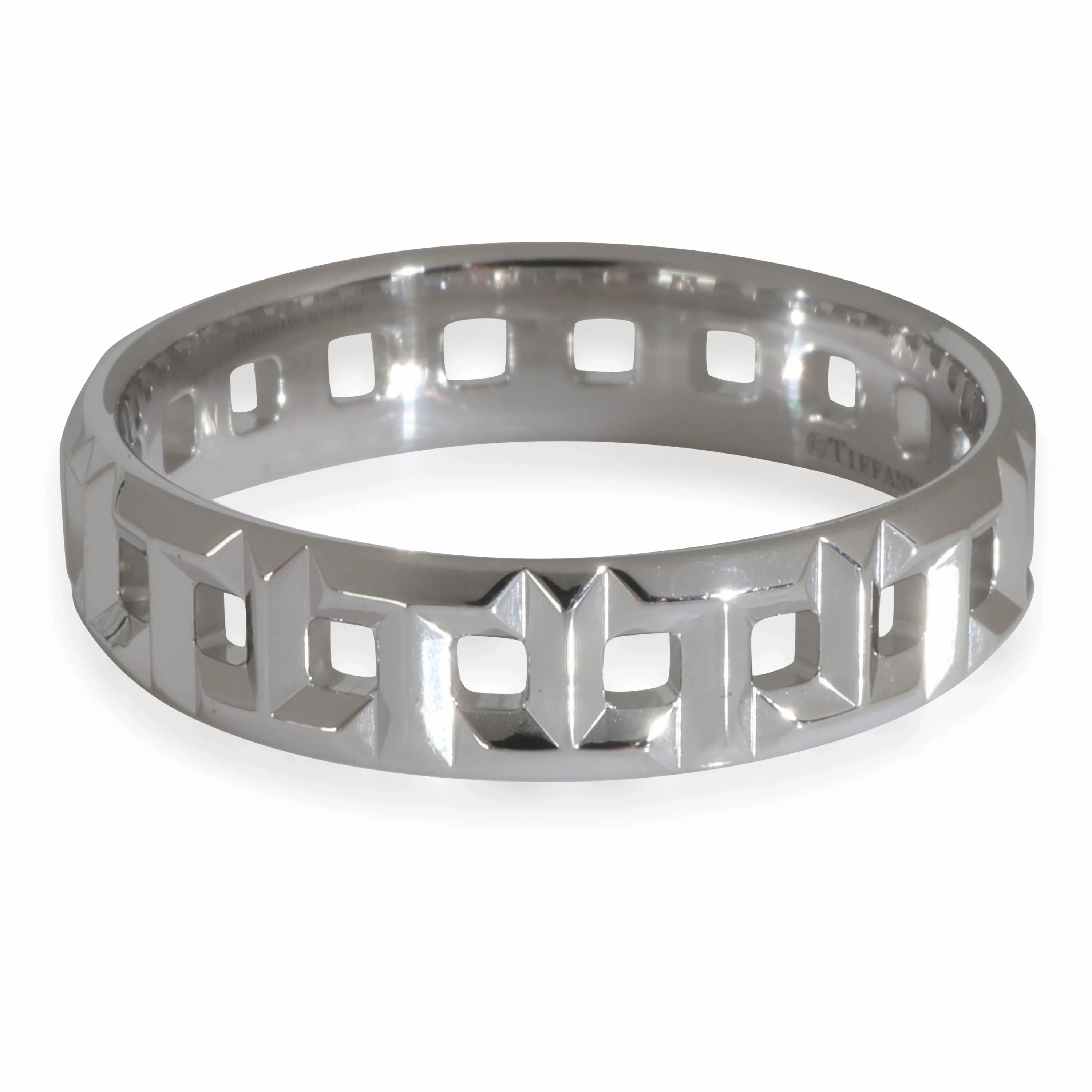 White Gold  Tiffany T True Wide Ring