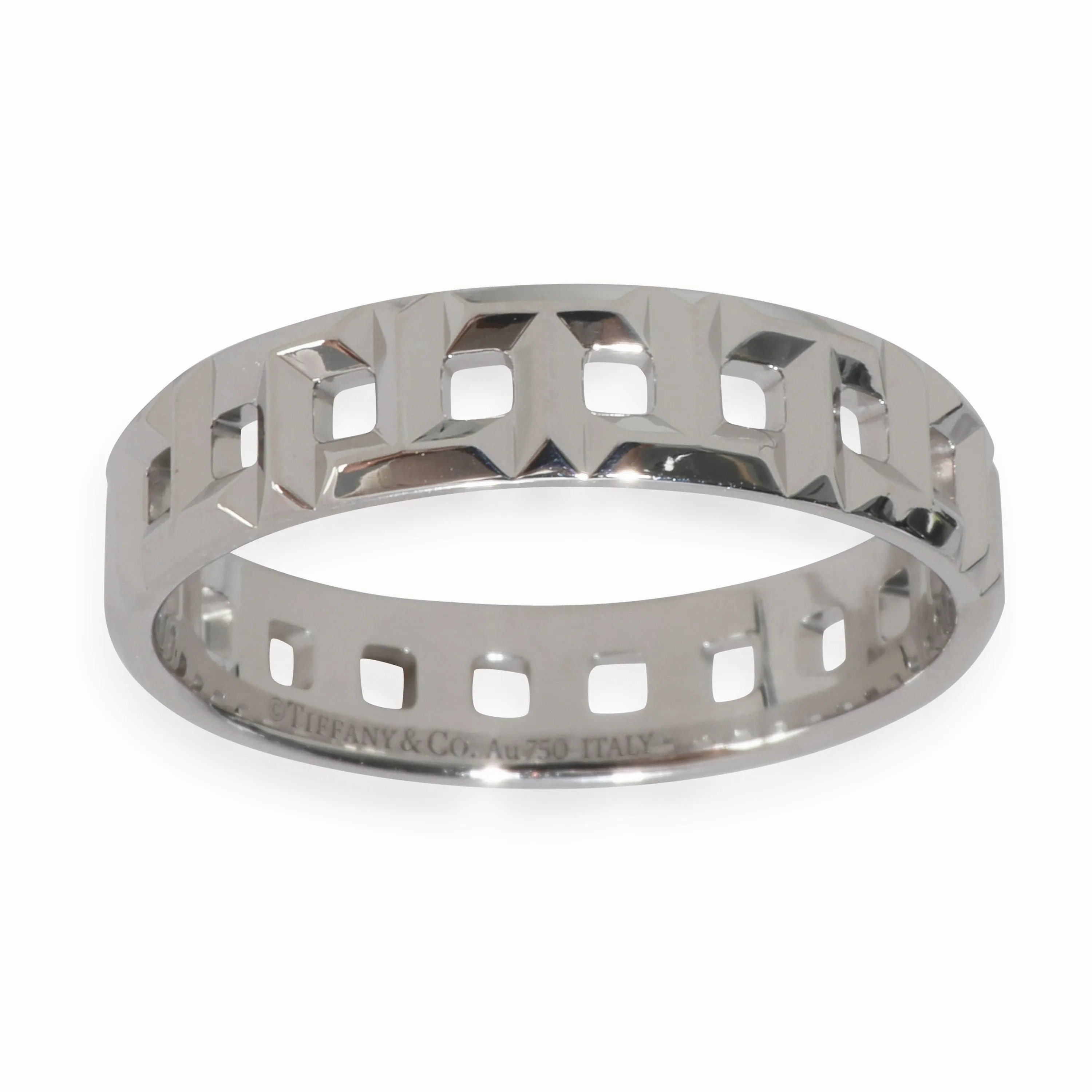 White Gold  Tiffany T True Wide Ring