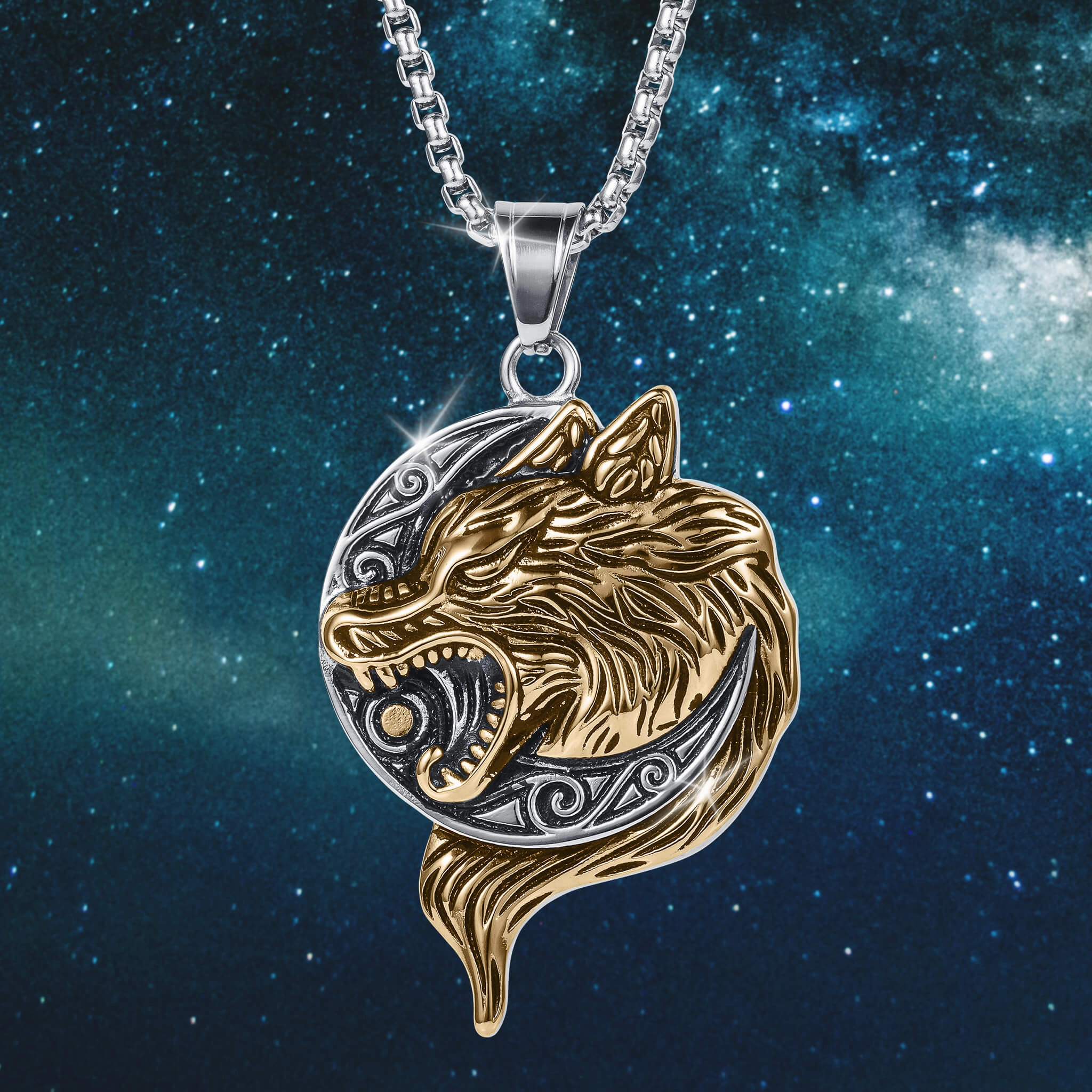 Wolf Moonshadow Pendant