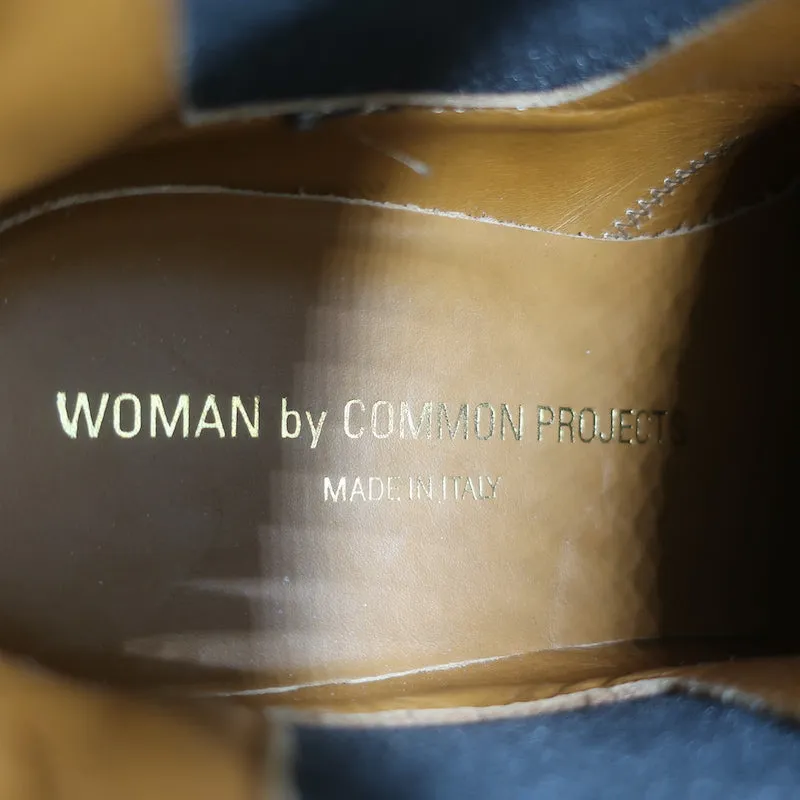 Frauen Chelsea Boots von Common Projects in schwarzem Leder, Größe 37, flache Knöchelstiefel