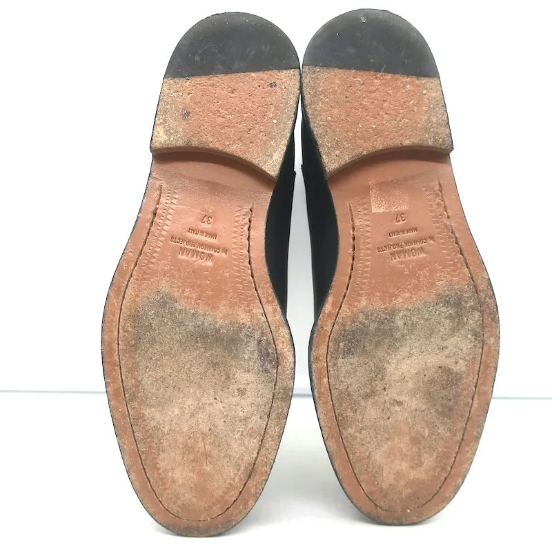 Frauen Chelsea Boots von Common Projects in schwarzem Leder, Größe 37, flache Knöchelstiefel