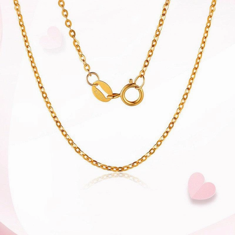 Women's 18K Gold O-chain Collarbone Necklace