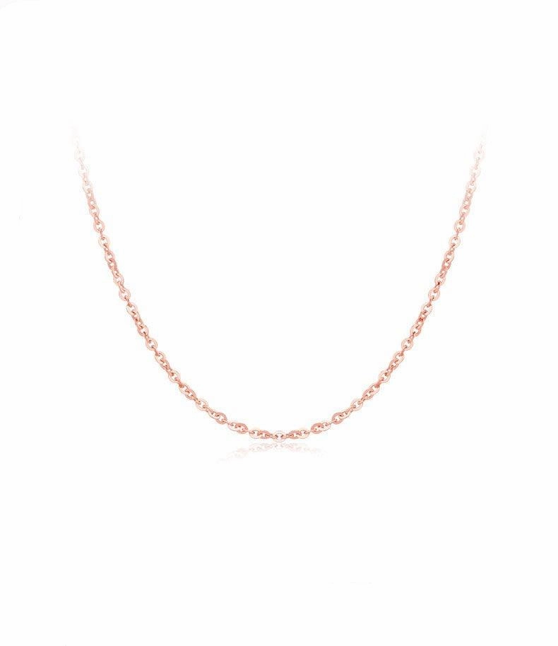 Women's 18K Gold O-chain Collarbone Necklace