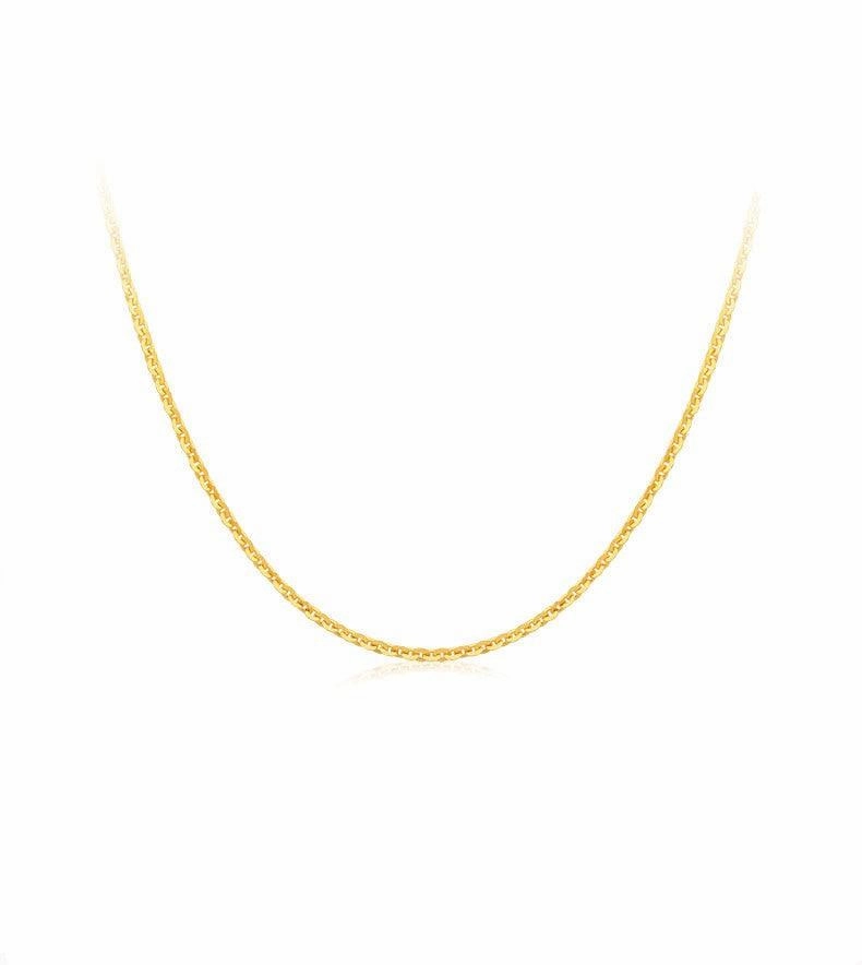Women's 18K Gold O-chain Collarbone Necklace