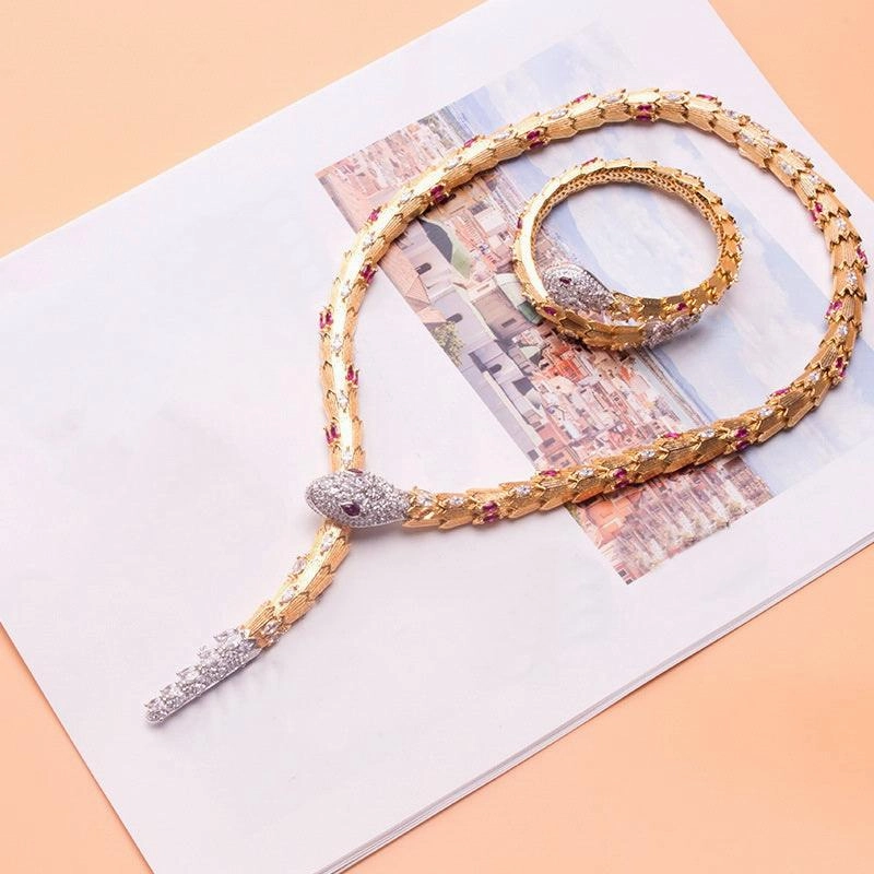 Women's Animal Snake Necklace Bracelet