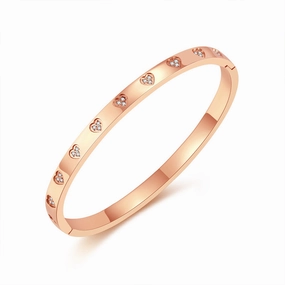 Women's bangle bracelet - rose hand-chain-bracelet  